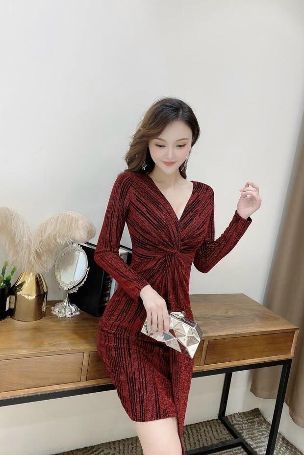 Đầm Body Chéo Ngực - HN933